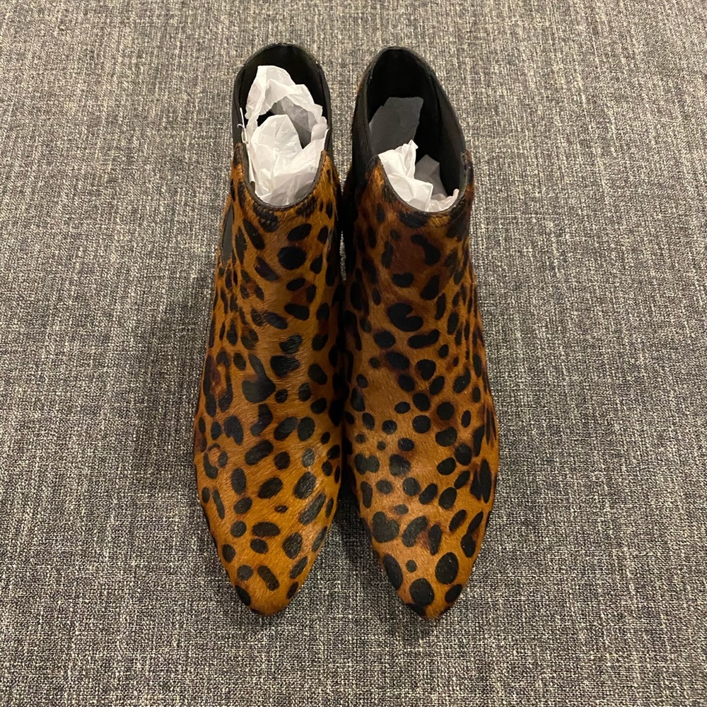 - NWOB JOIE Leopard "Barleena" Booties Sz 37 6.5
